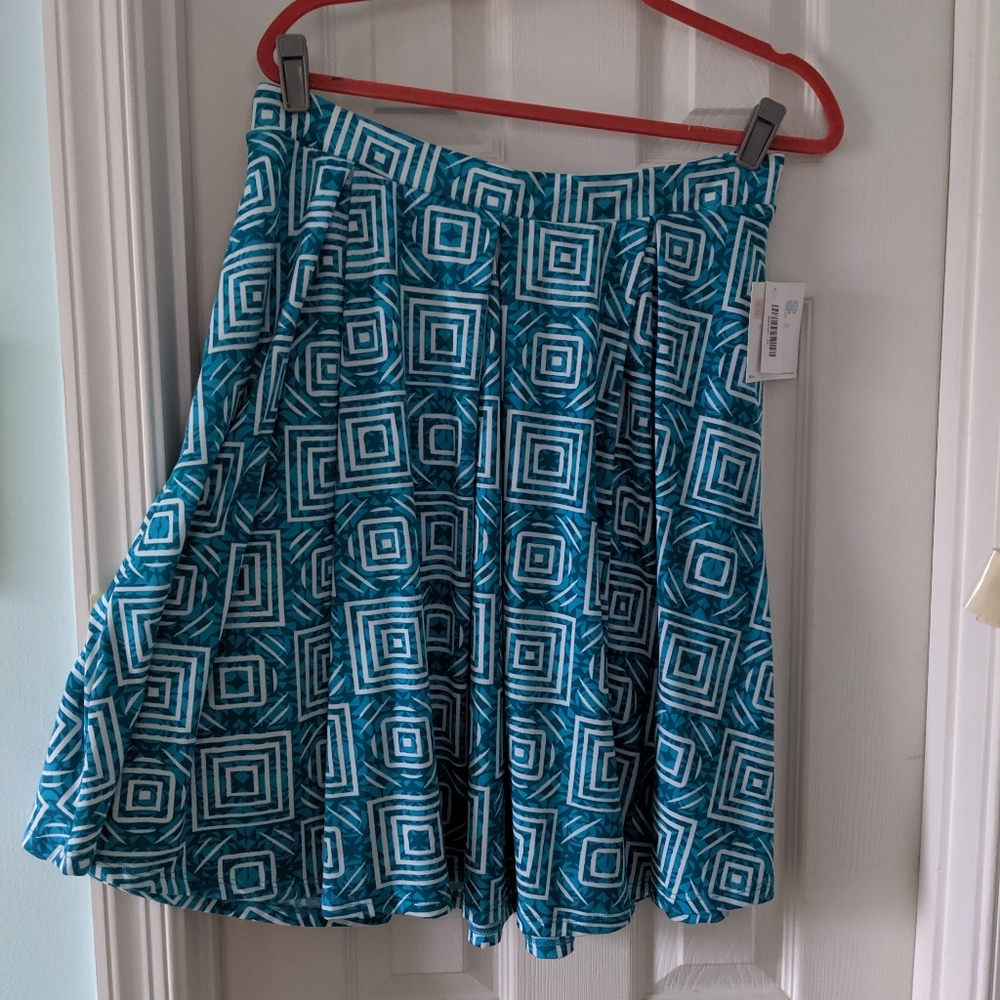 NWT Teal Madison Lularoe skirt sz XL